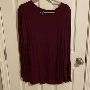 Alfani Long Sleeve Tee with Ruching Detail at Cuffs